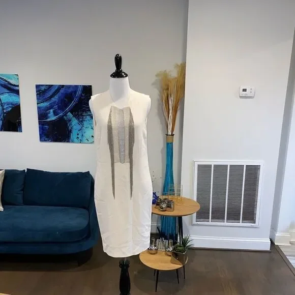 Stella McCartney  Shift Dress w/Chain Inset - Picture 4 of 8